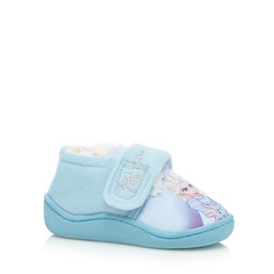 Disney Frozen Girls' blue 'Frozen' slippers